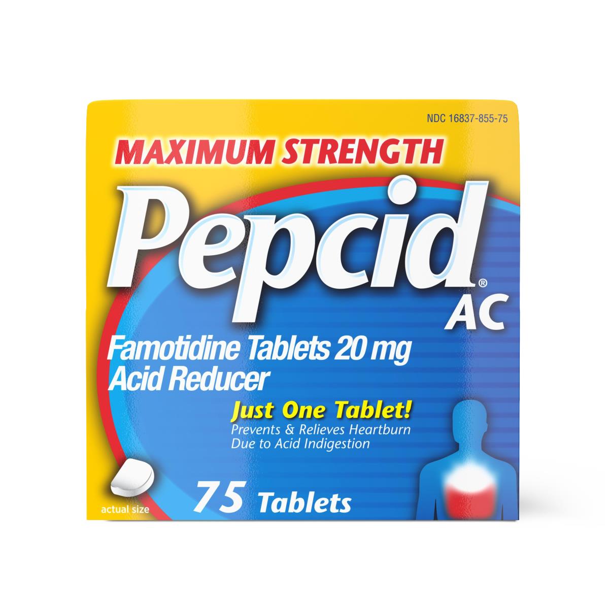 Pepcid AC Maximum Strength Famotidine Tablets