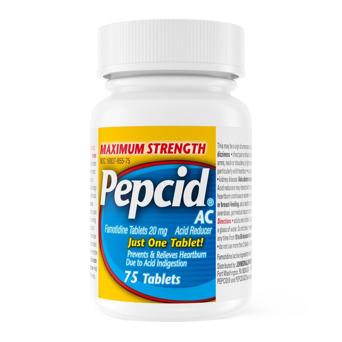 Pepcid AC Maximum Strength Famotidine Tablets