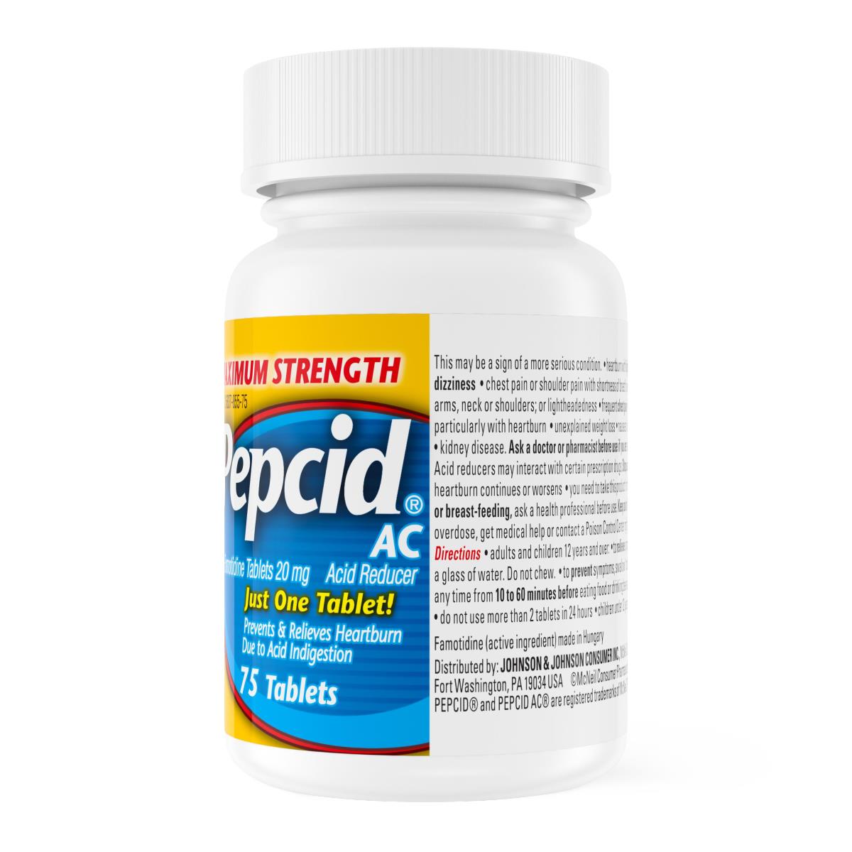Pepcid AC Maximum Strength Famotidine Tablets