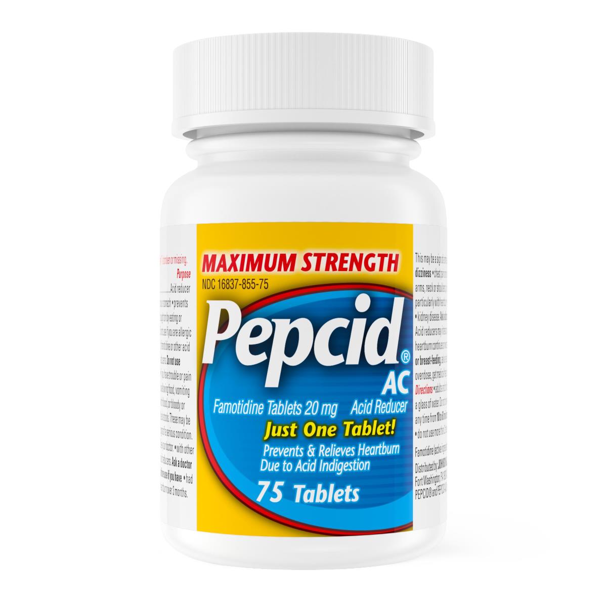 Pepcid AC Maximum Strength Famotidine Tablets