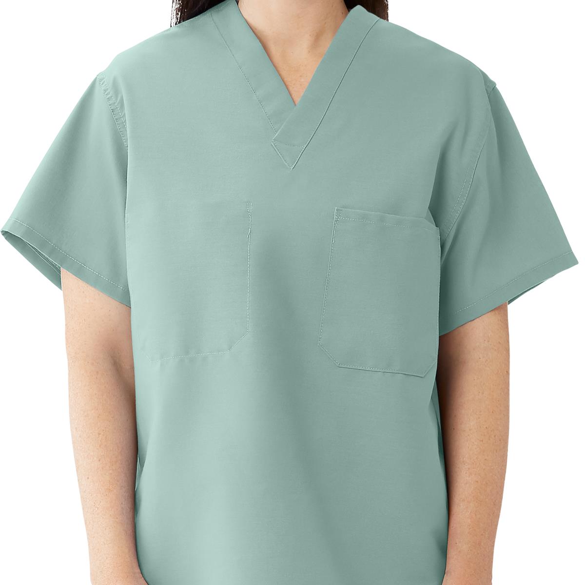 ComfortEase Unisex Reversible 1-Pocket Scrub Tops (Style 910)