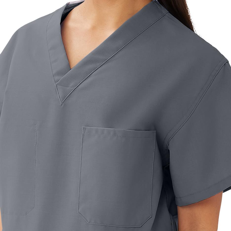 AngelStat Unisex Reversible Scrub Tops with Medline Color Coding (Style 630)