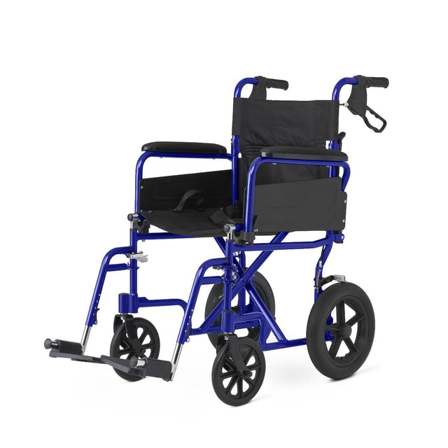 Medline Basic Aluminum Transport Chair With 12" Wheels - BeHope