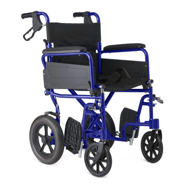 Medline Basic Aluminum Transport Chair With 12" Wheels - BeHope