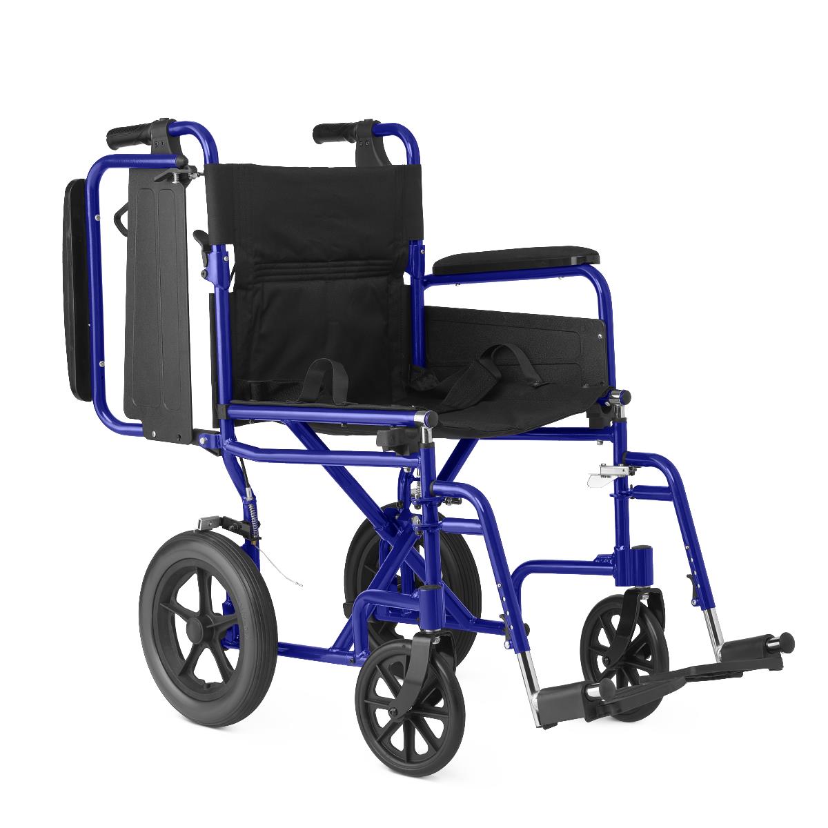 Medline Basic Aluminum Transport Chair with 12" Wheels
