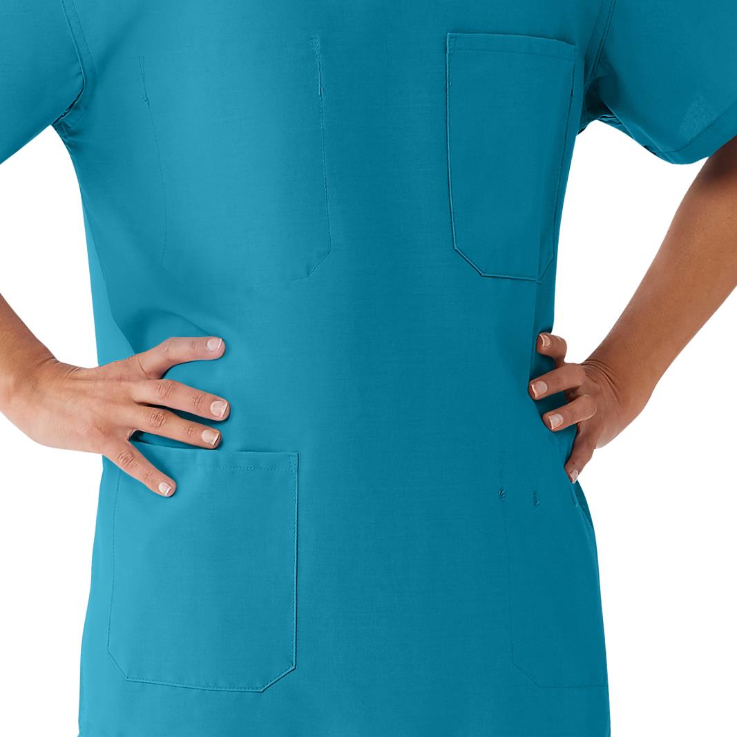 AngelStat Unisex Reversible Scrub Tops with Medline Color Coding (Style 630)