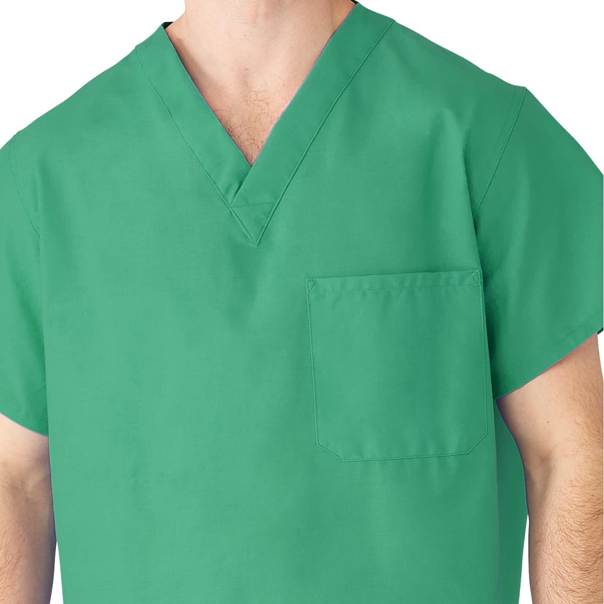 AngelStat Unisex Reversible Scrub Tops with Angelica CC - Jade (Style 610)