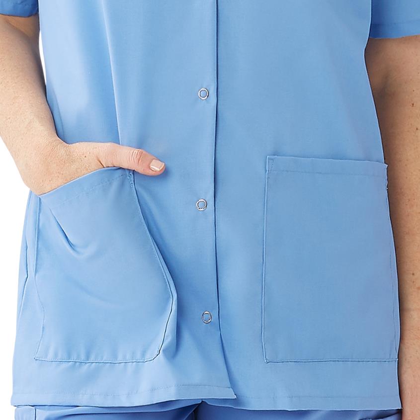 AngelStat Women's Snap-Front Scrub Tops (Style 850)