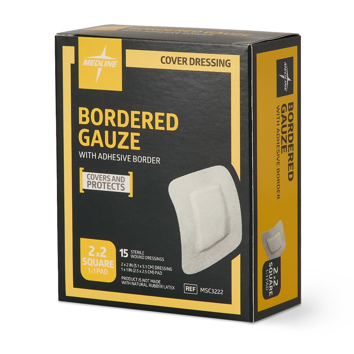 Medline Bordered Gauze Adhesive Island Wound Dressings - BeHope