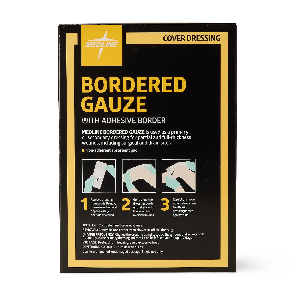 Medline Bordered Gauze Adhesive Island Wound Dressings - BeHope