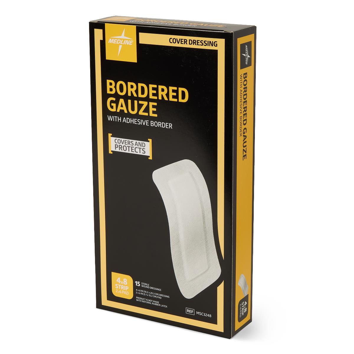 Medline Bordered Gauze Adhesive Island Wound Dressings - BeHope