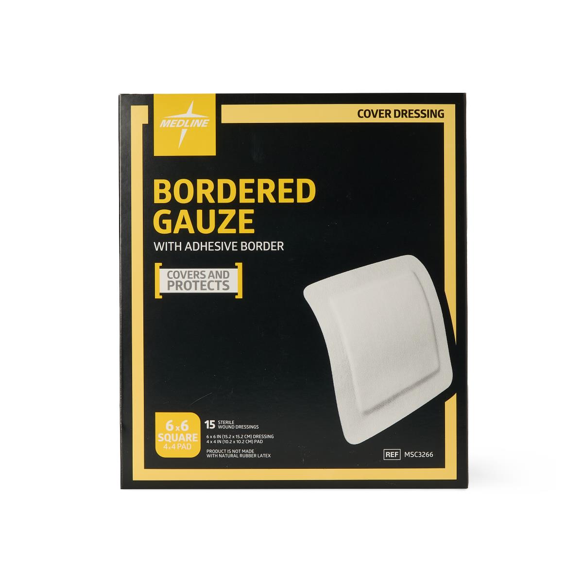 Medline Bordered Gauze Adhesive Island Wound Dressings - BeHope