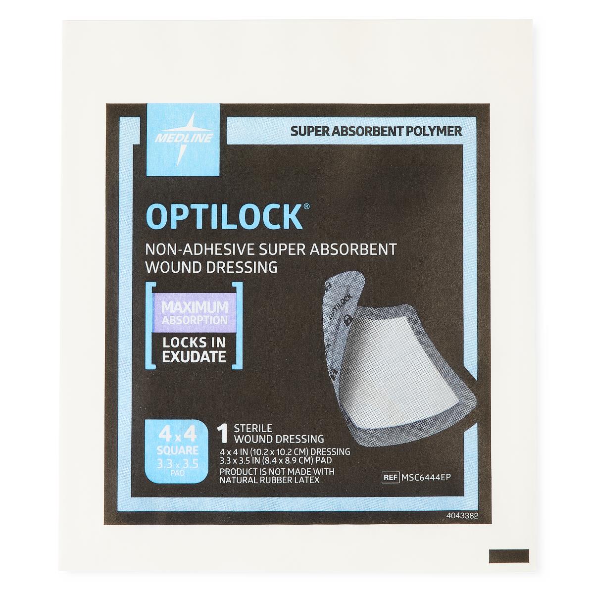 OptiLock Nonadhesive Super Absorbent Wound Dressings