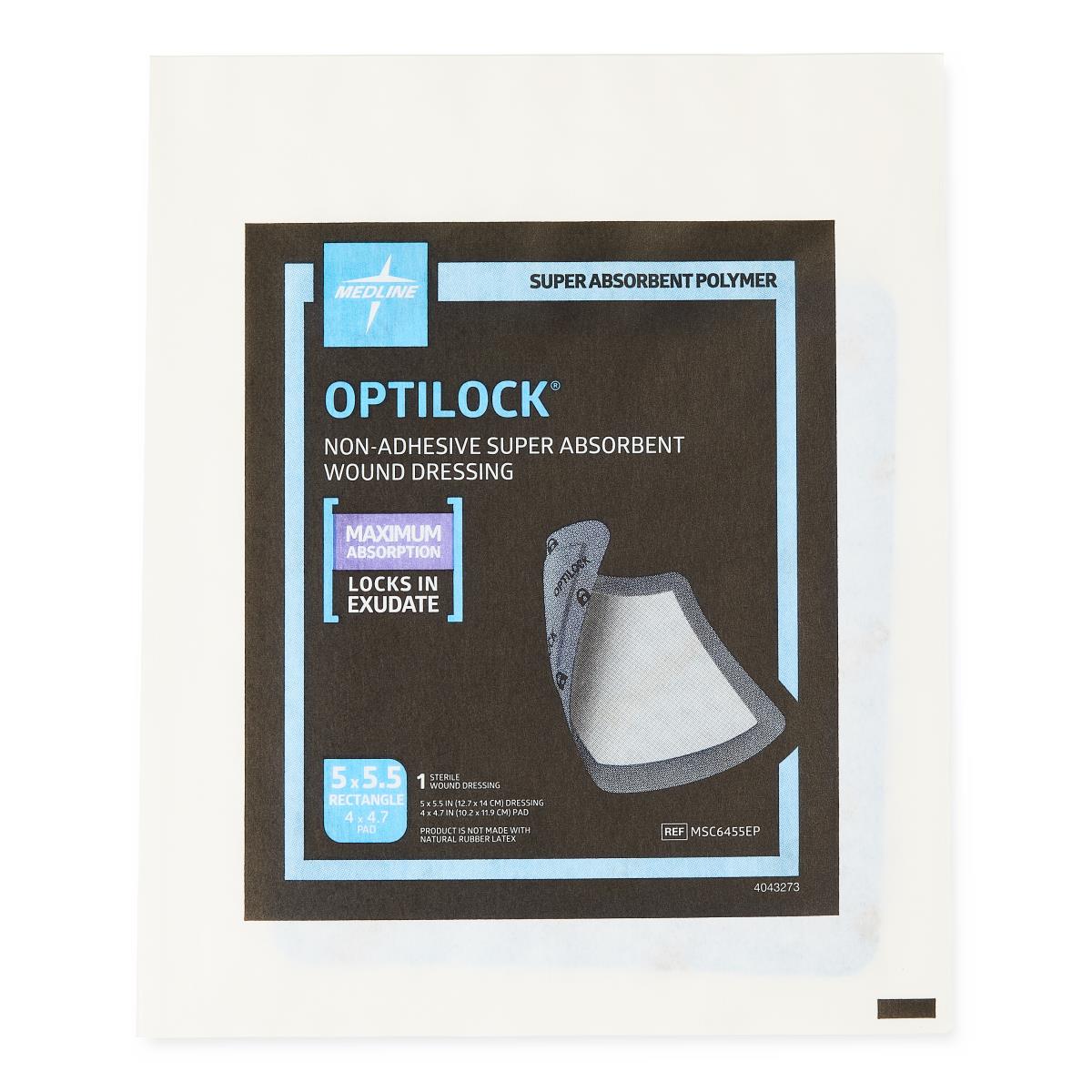 OptiLock Nonadhesive Super Absorbent Wound Dressings