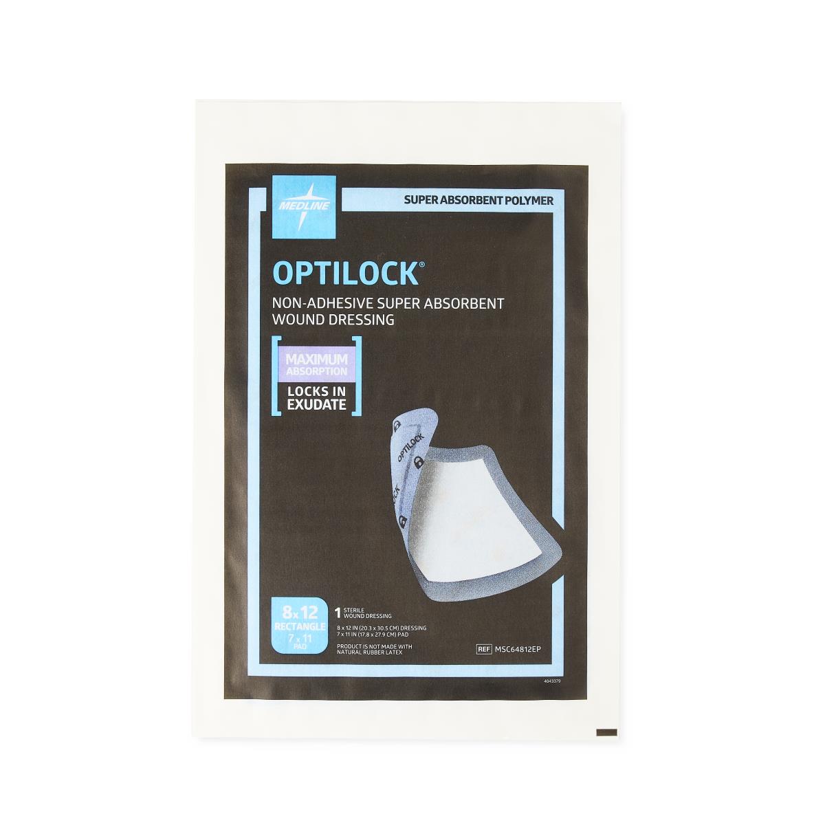 OptiLock Nonadhesive Super Absorbent Wound Dressings