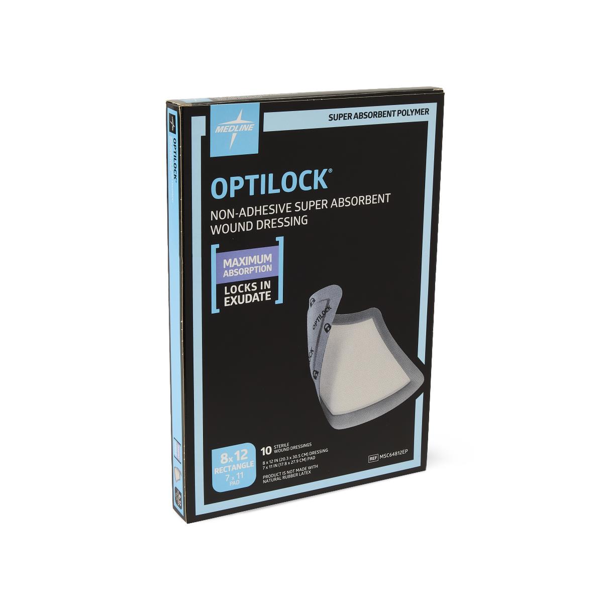OptiLock Nonadhesive Super Absorbent Wound Dressings