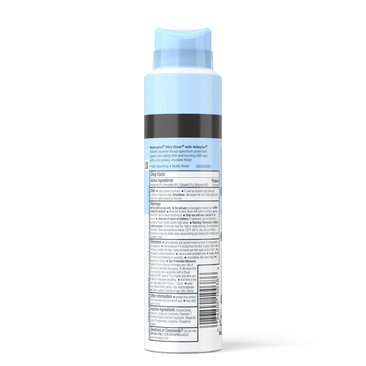 Neutrogena Ultra Sheer Body Mist Sunscreen