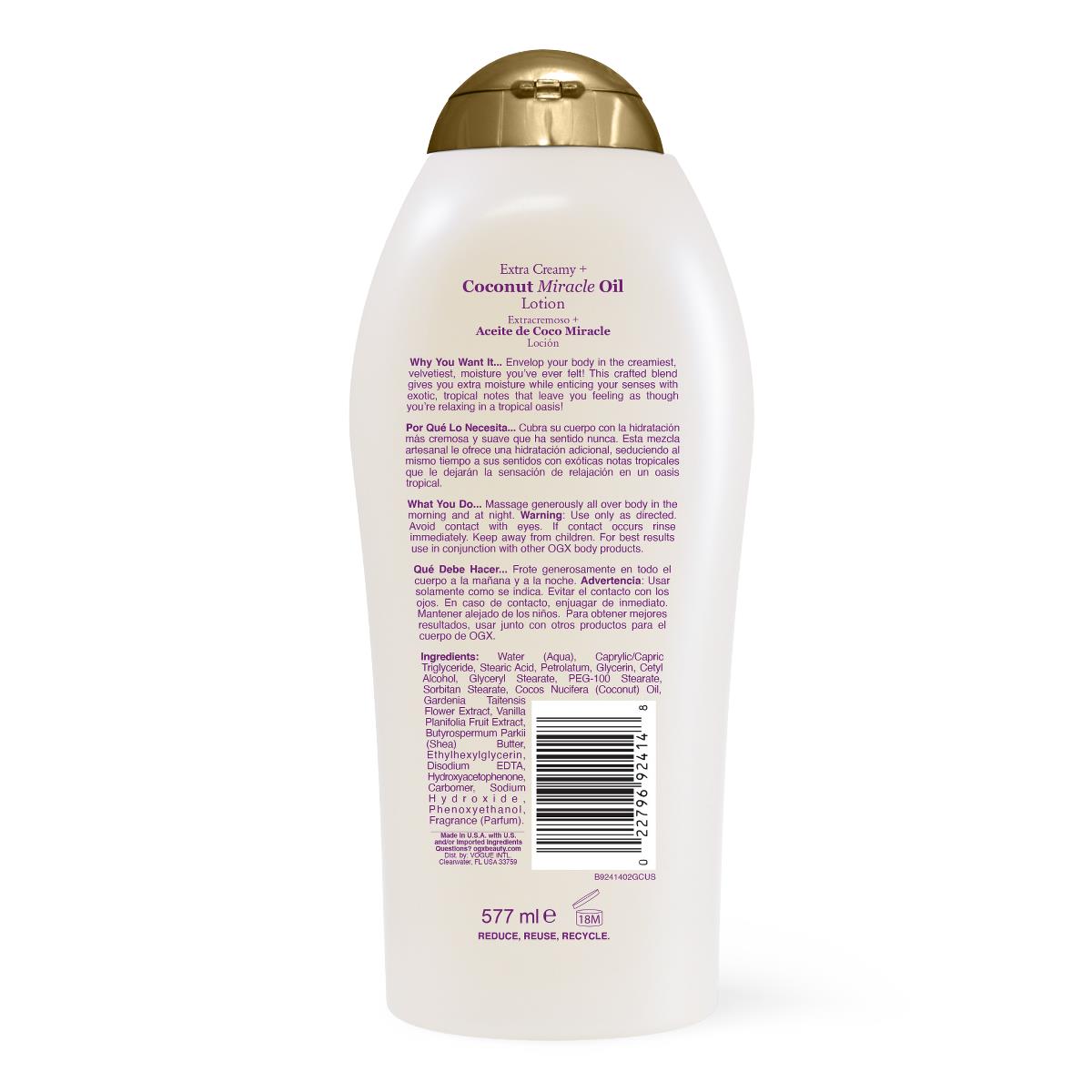OGX Coconut Miracle Body Lotion