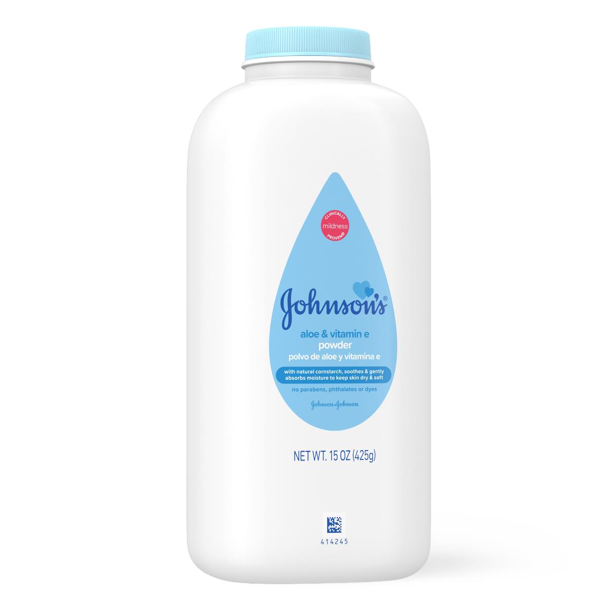 Johnson's Cornstarch Baby Powder with Aloe Vera and Vitamin E