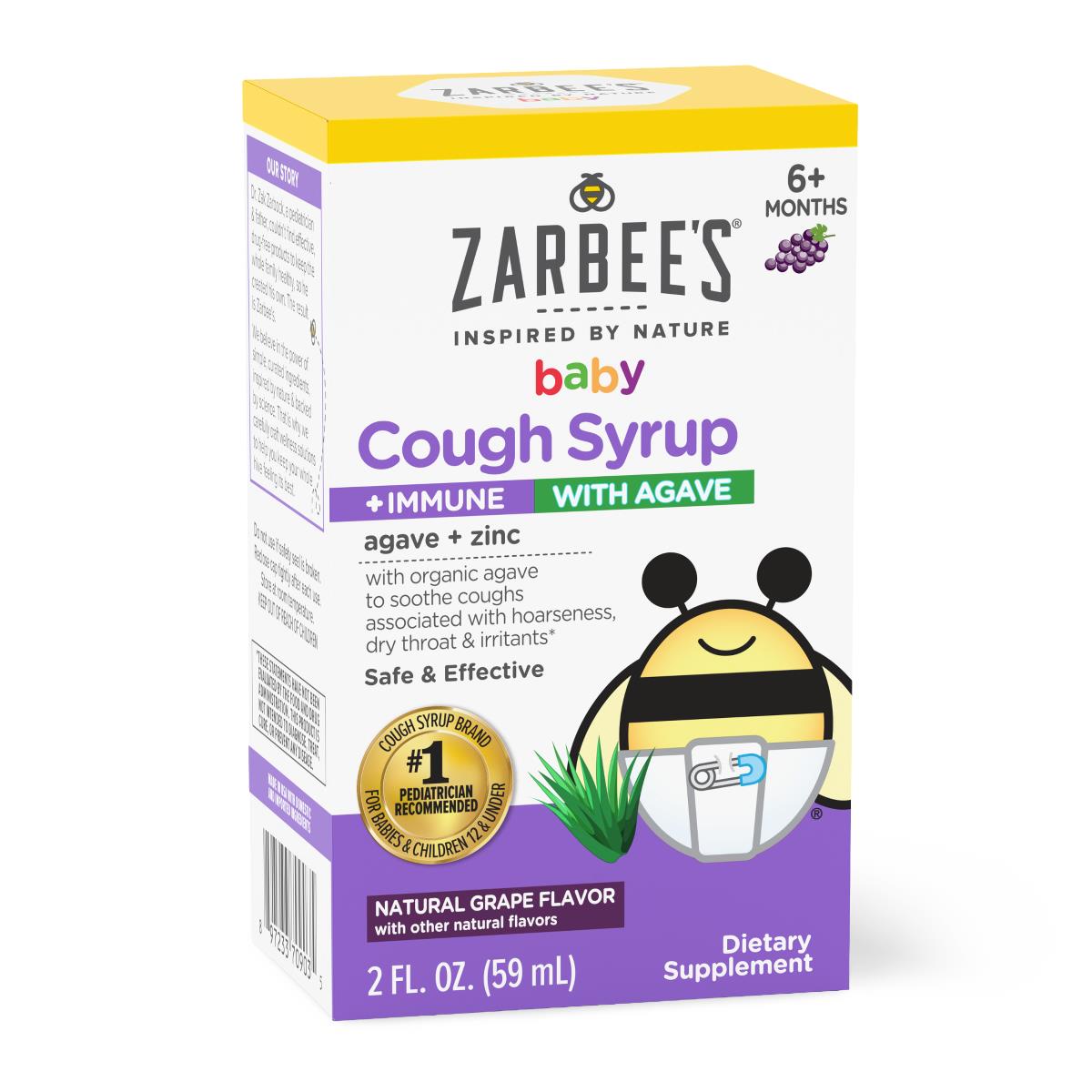 Zarbees Complete Cough Syrup + Immune Support - BeHope