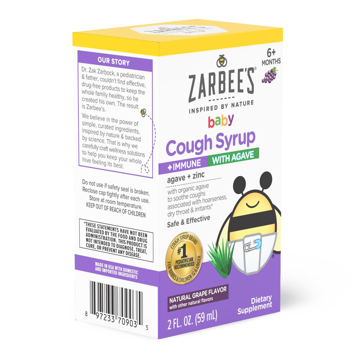 Zarbees Complete Cough Syrup + Immune Support - BeHope