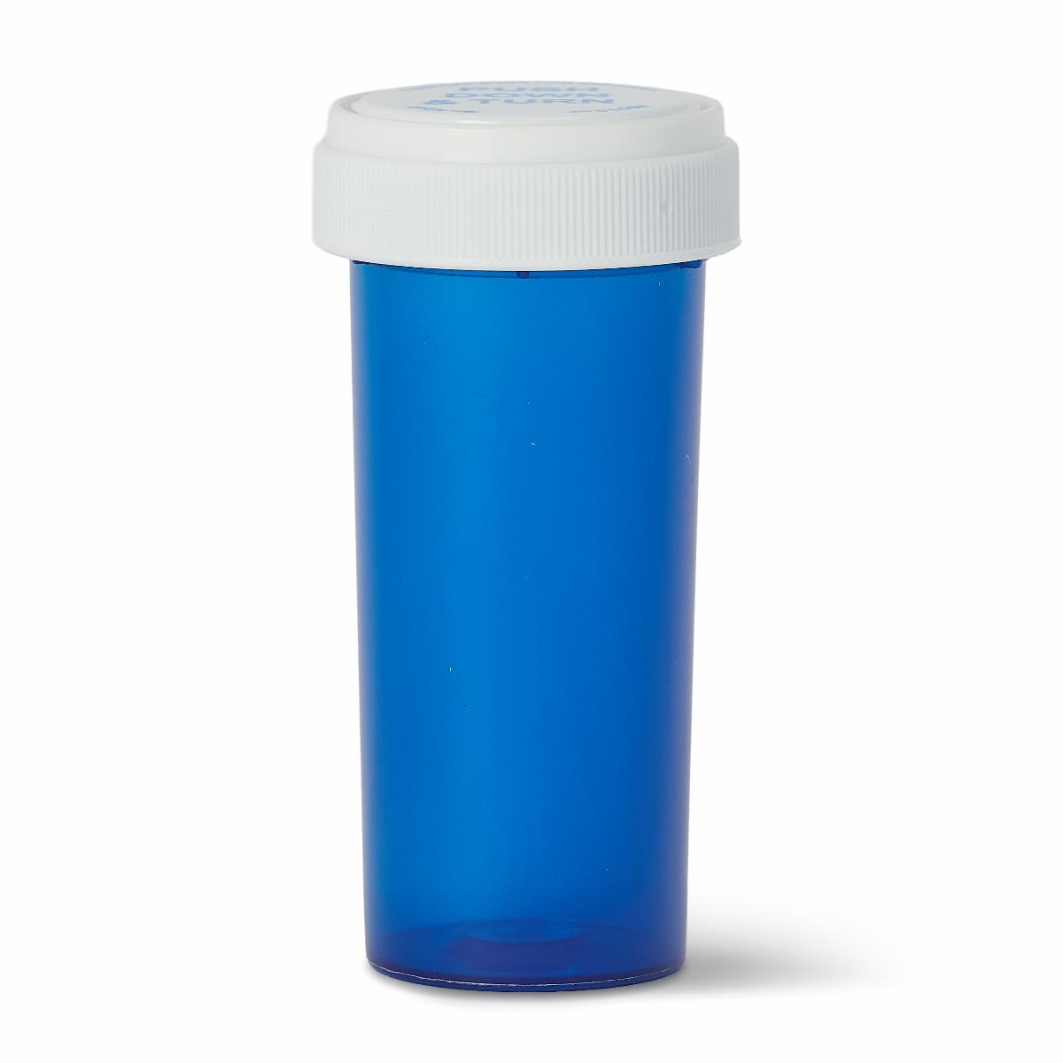 Medline Amber Prescription Vials with Reversible Cap