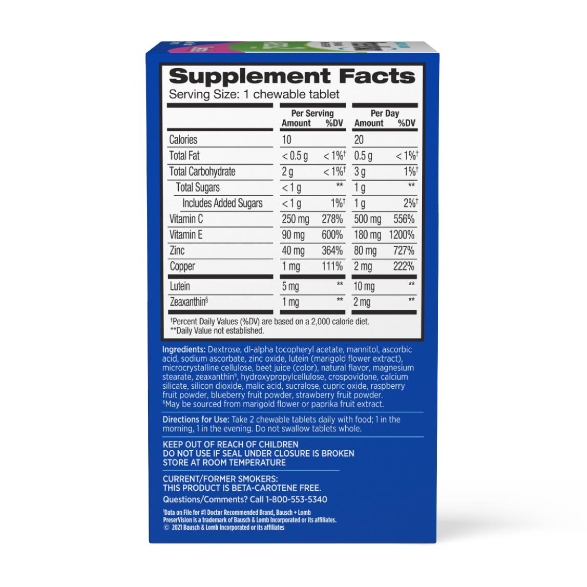Preservision Eye Vitamin And Mineral Supplement - BeHope