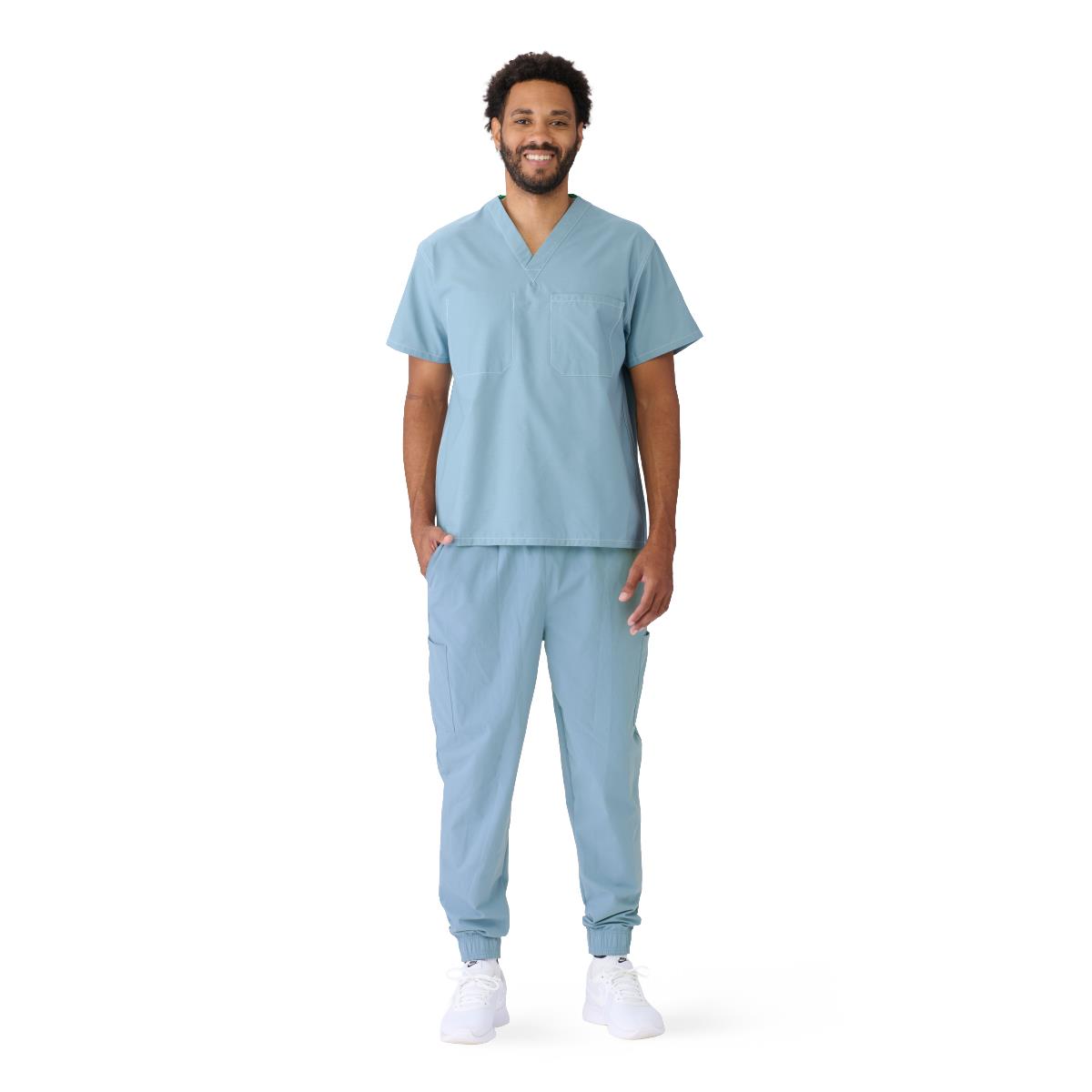 CottonCare Unisex 1-Pocket Scrub Tops for Hyperbaric Units (Style 658)