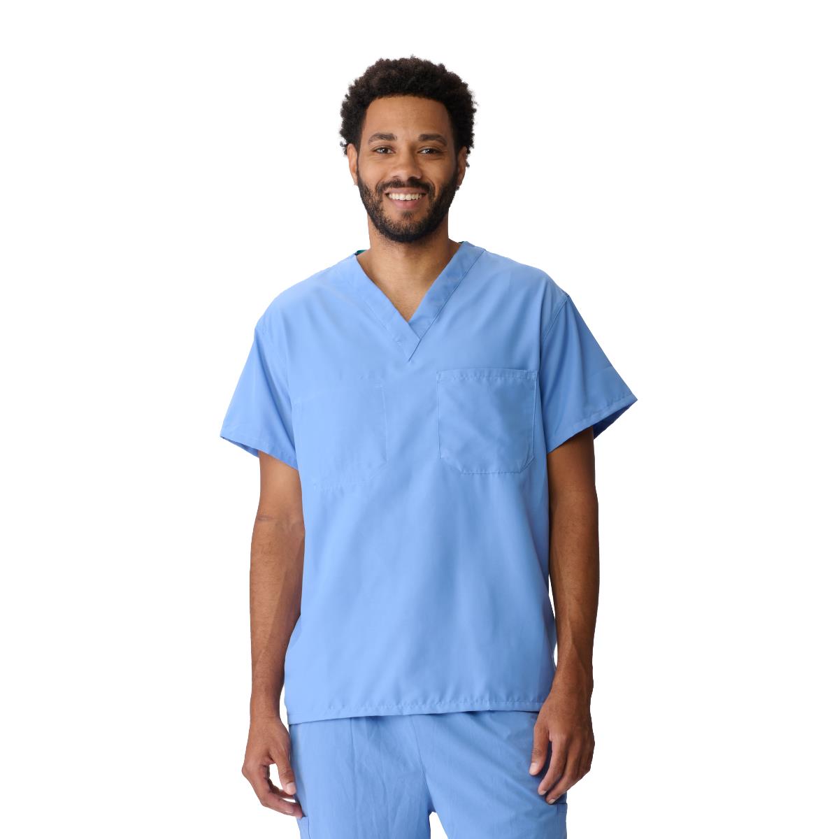 PerforMAX Unisex Reversible 1-Pocket Scrub Tops with Chest Pocket (Style 810)