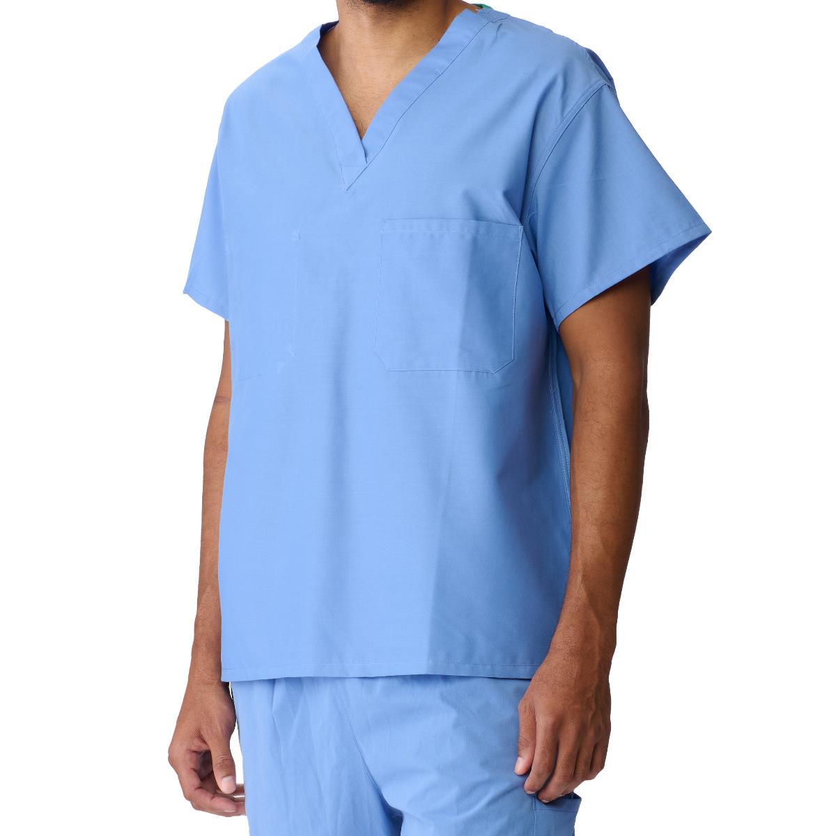 ComfortEase Unisex Reversible 1-Pocket Scrub Tops (Style 910)