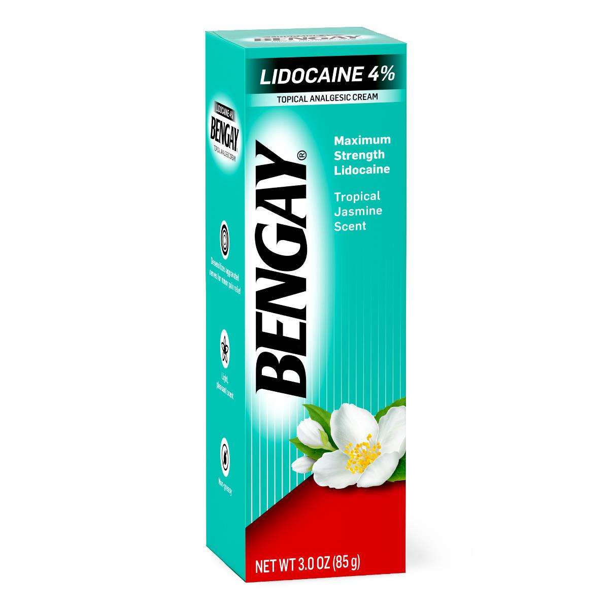 Bengay Topical Analgesic Cream with 4% Lidocaine