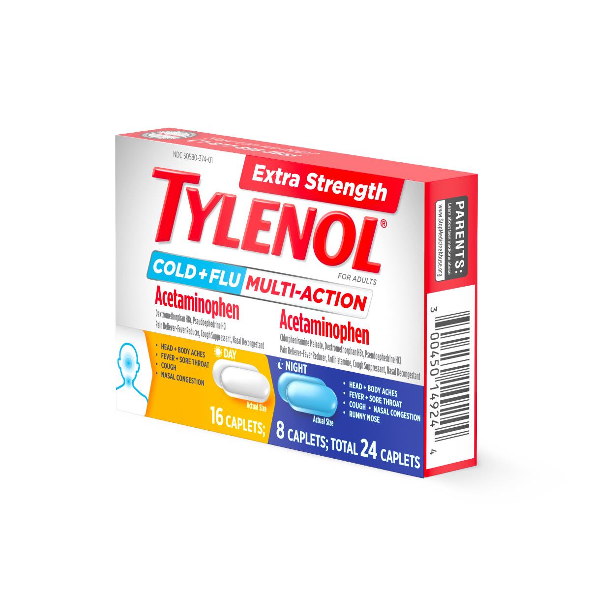 Tylenol Extra Strength Cold + Flu Tablet
