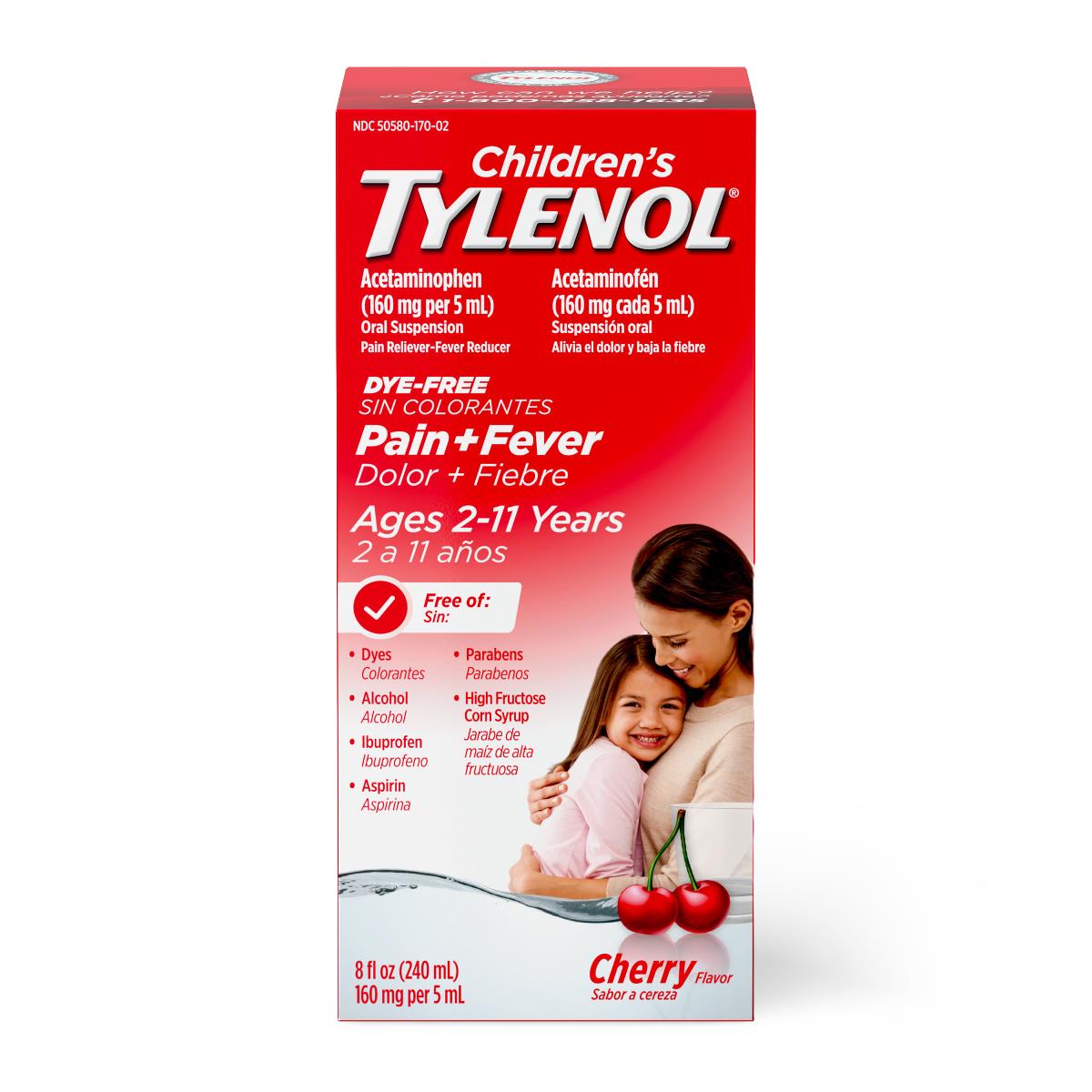 Tylenol Children's Pain + Fever Relief Oral Suspension - BeHope