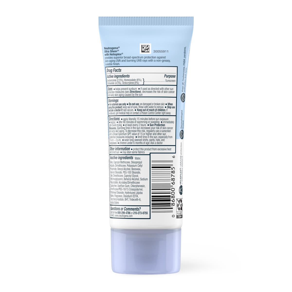 Neutrogena Ultra Sheer Dry-Touch Sunscreens