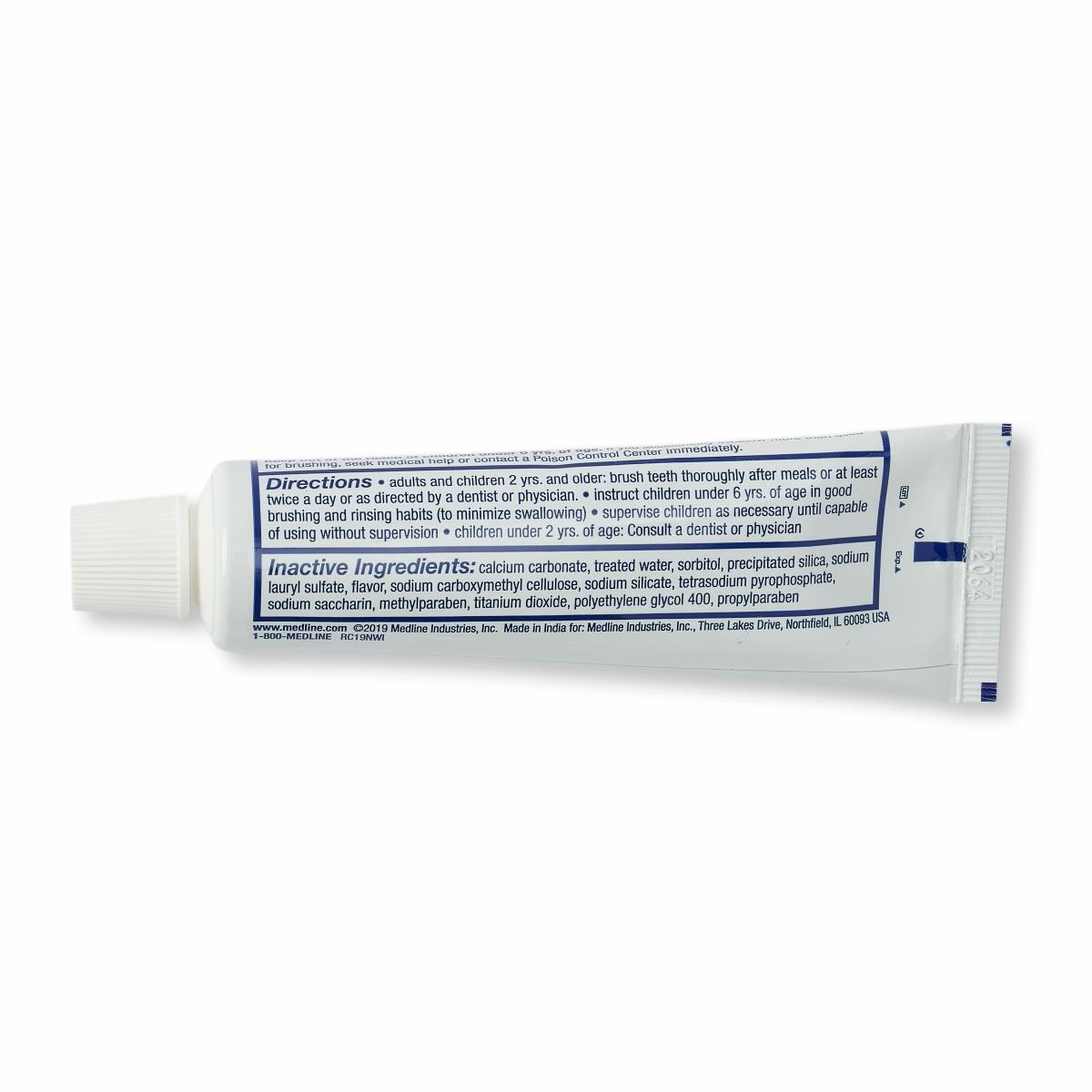 Medline SparkleFresh Fluoride Toothpaste