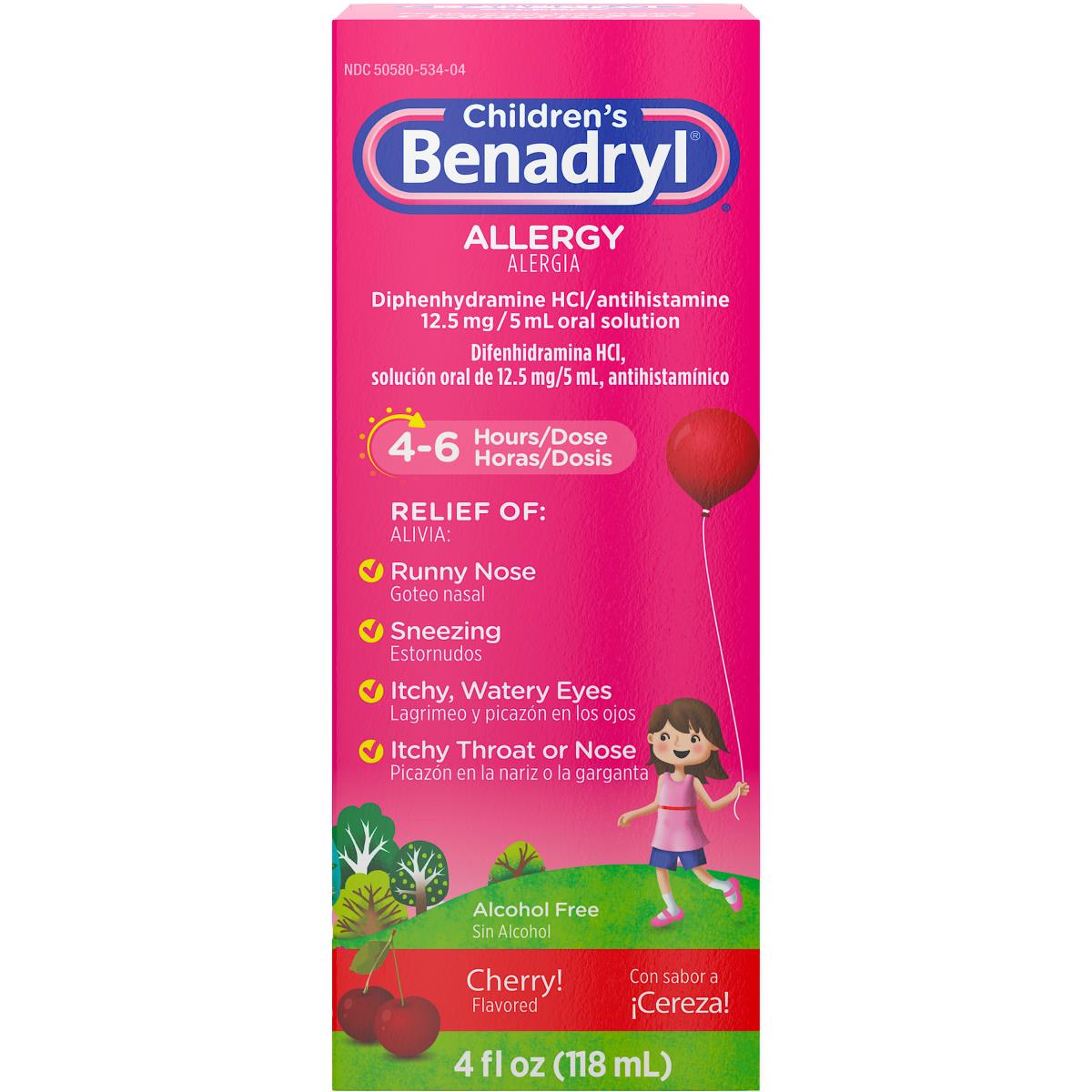 Children's Benadryl Allergy Liquid - BeHope