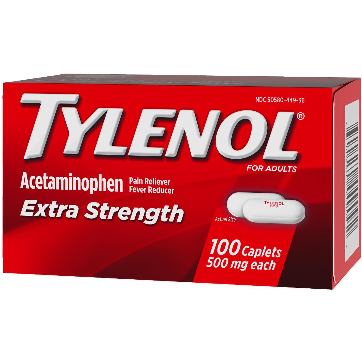 Tylenol Extra-strength Acetaminophen Caplets - BeHope