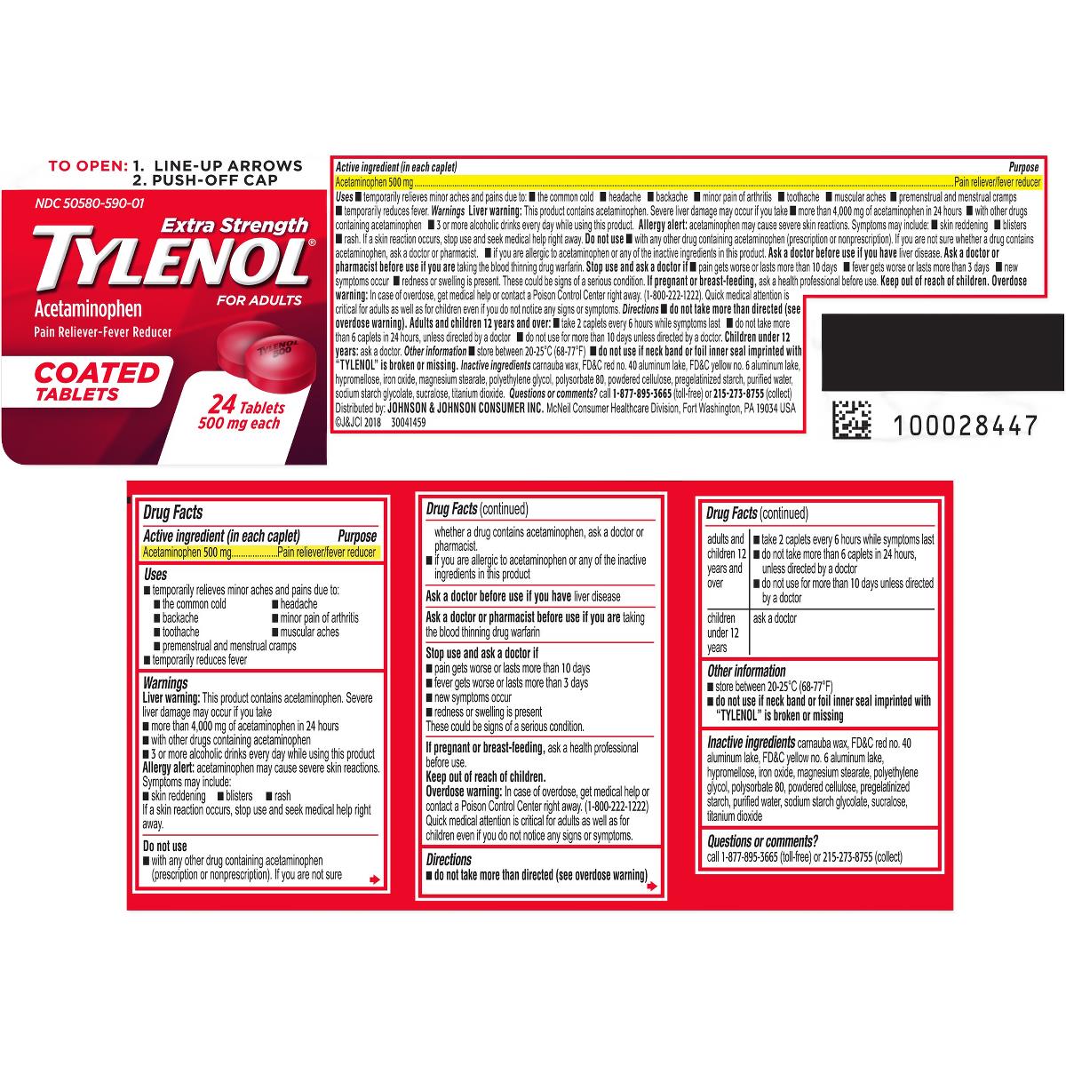 Tylenol Extra-strength Tablets And Caplets - BeHope