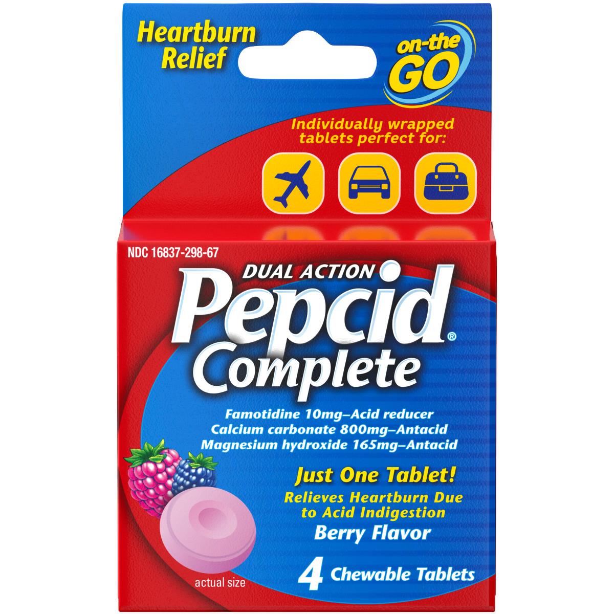 Pepcid Complete Antacid + Acid Reducer Chewable Tablets - BeHope