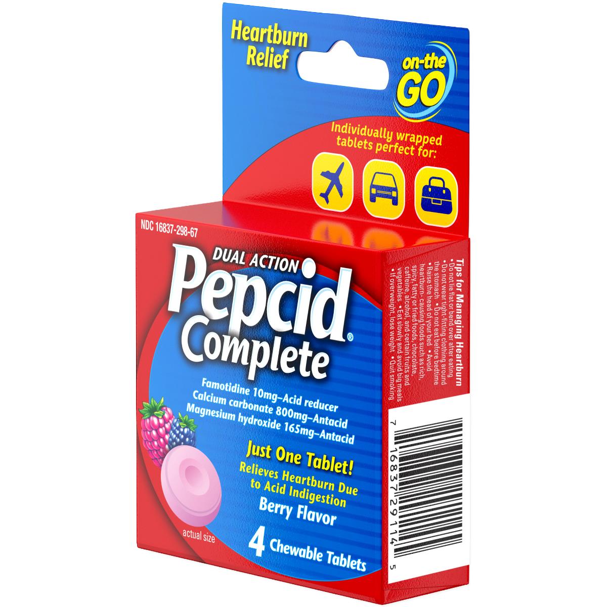 Pepcid Complete Antacid + Acid Reducer Chewable Tablets - BeHope
