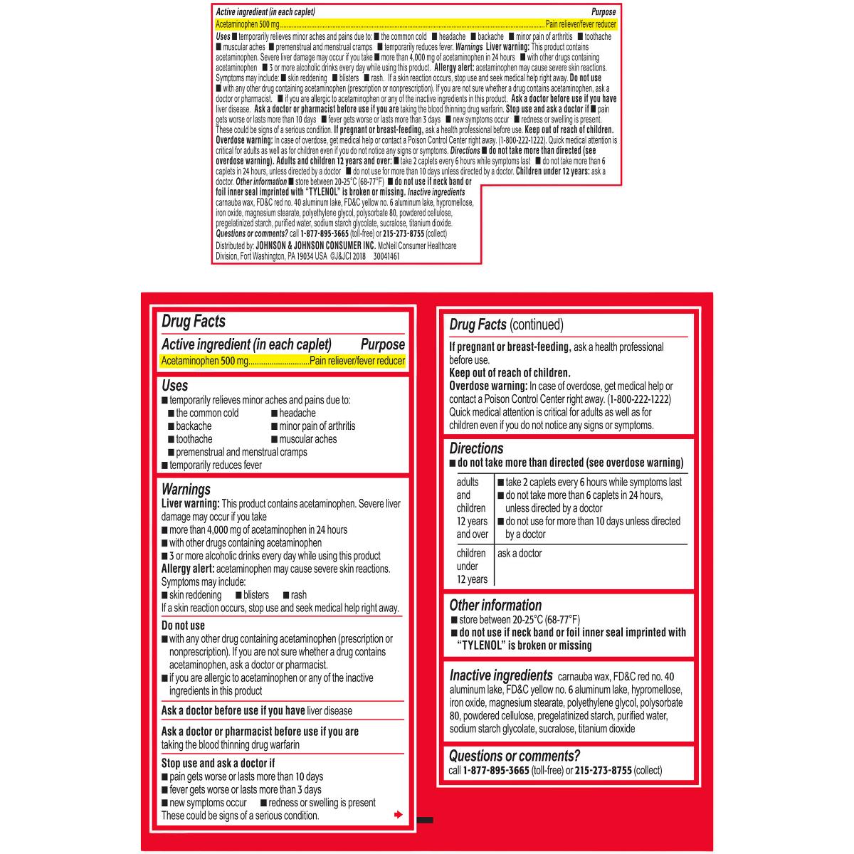 Tylenol Extra-strength Tablets And Caplets - BeHope