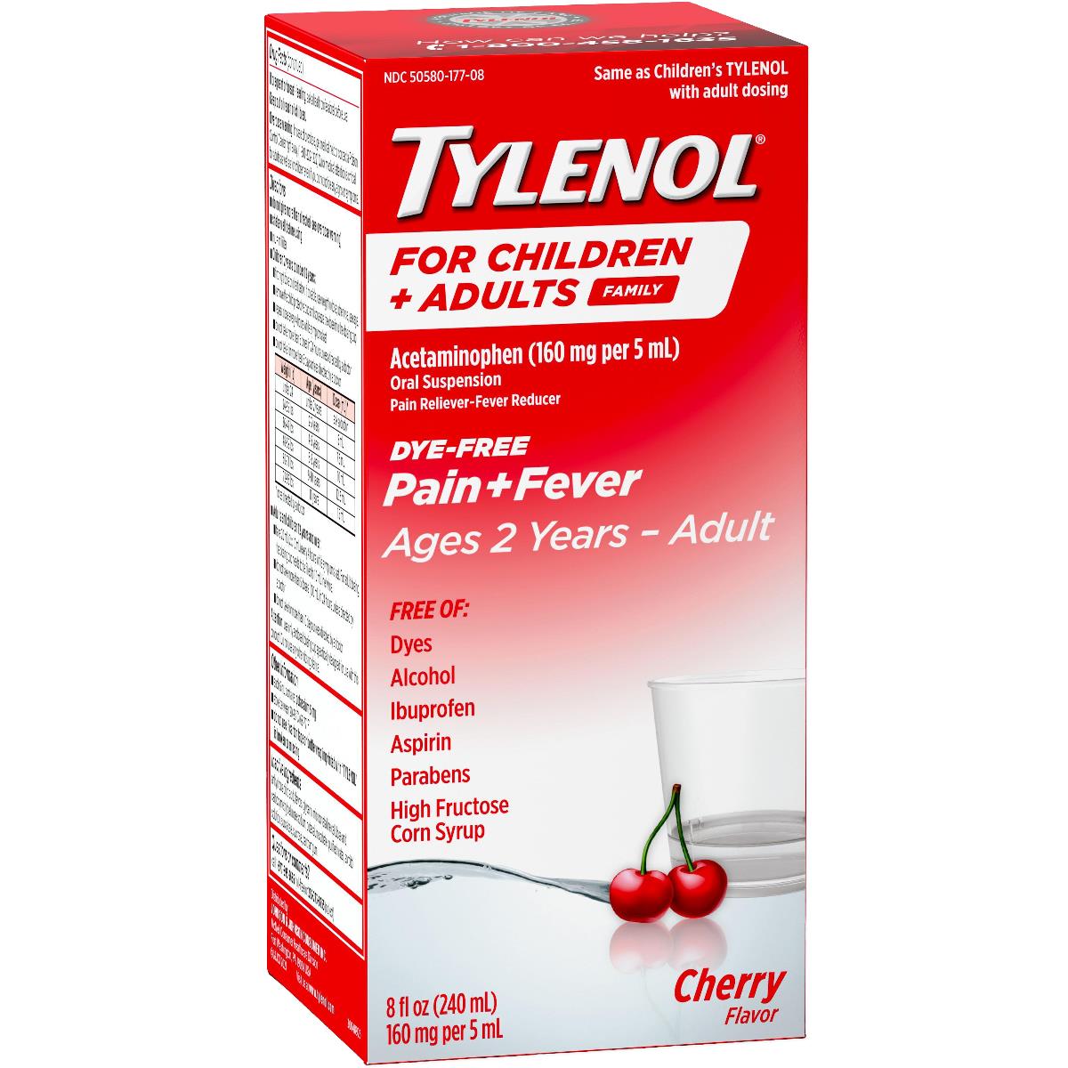 Tylenol Children's Plus Adults Dye-free Pain Plus Fever Relief Liquid - BeHope