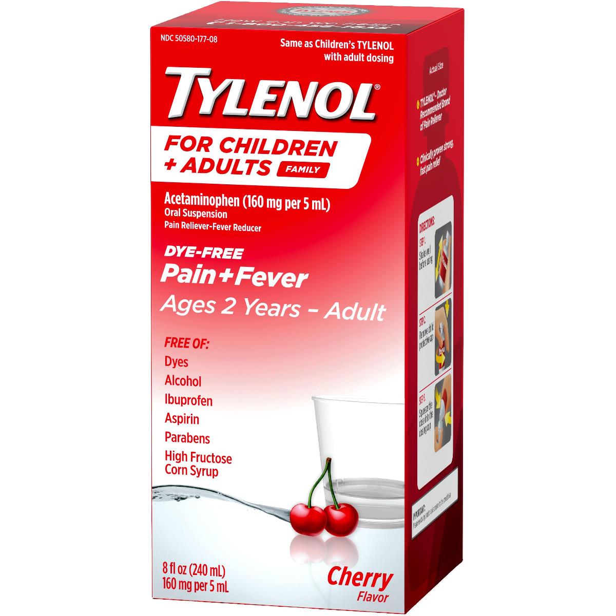 Tylenol Children's Plus Adults Dye-free Pain Plus Fever Relief Liquid - BeHope