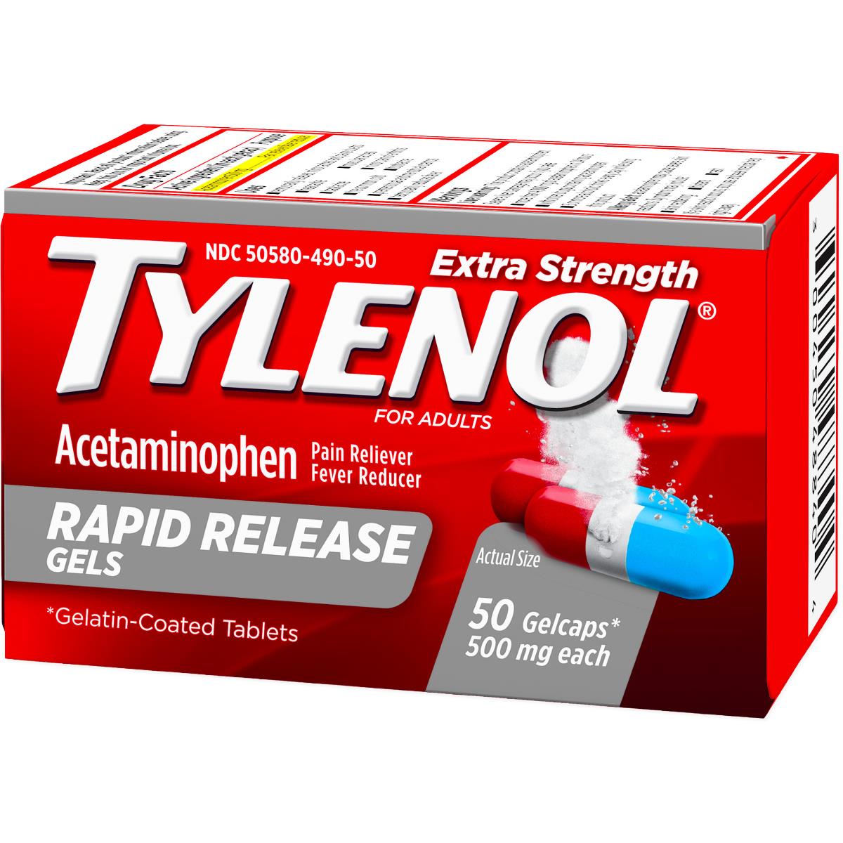 Tylenol Rapid Release Gelcaps