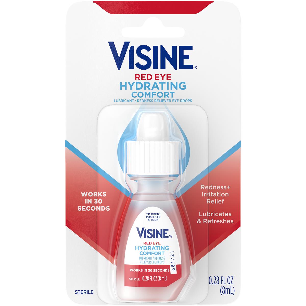 Visine Red Eye Comfort Redness Reliever Eye Drops