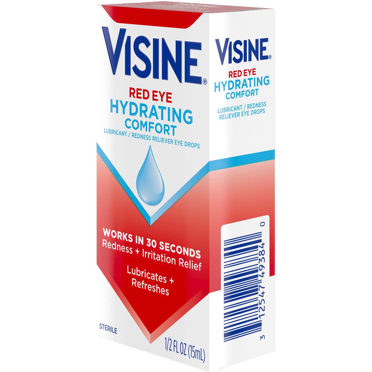 Visine Red Eye Comfort Redness Reliever Eye Drops