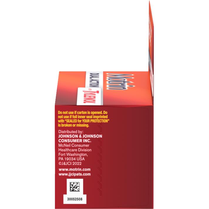 Motrin Dual Action With Tylenol Pain Reliever Tablets - BeHope