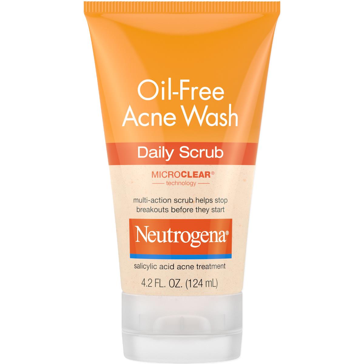 Neutrogena Oil-free Acne Wash With Pink Grapefruit Foaming Scrub - BeHope