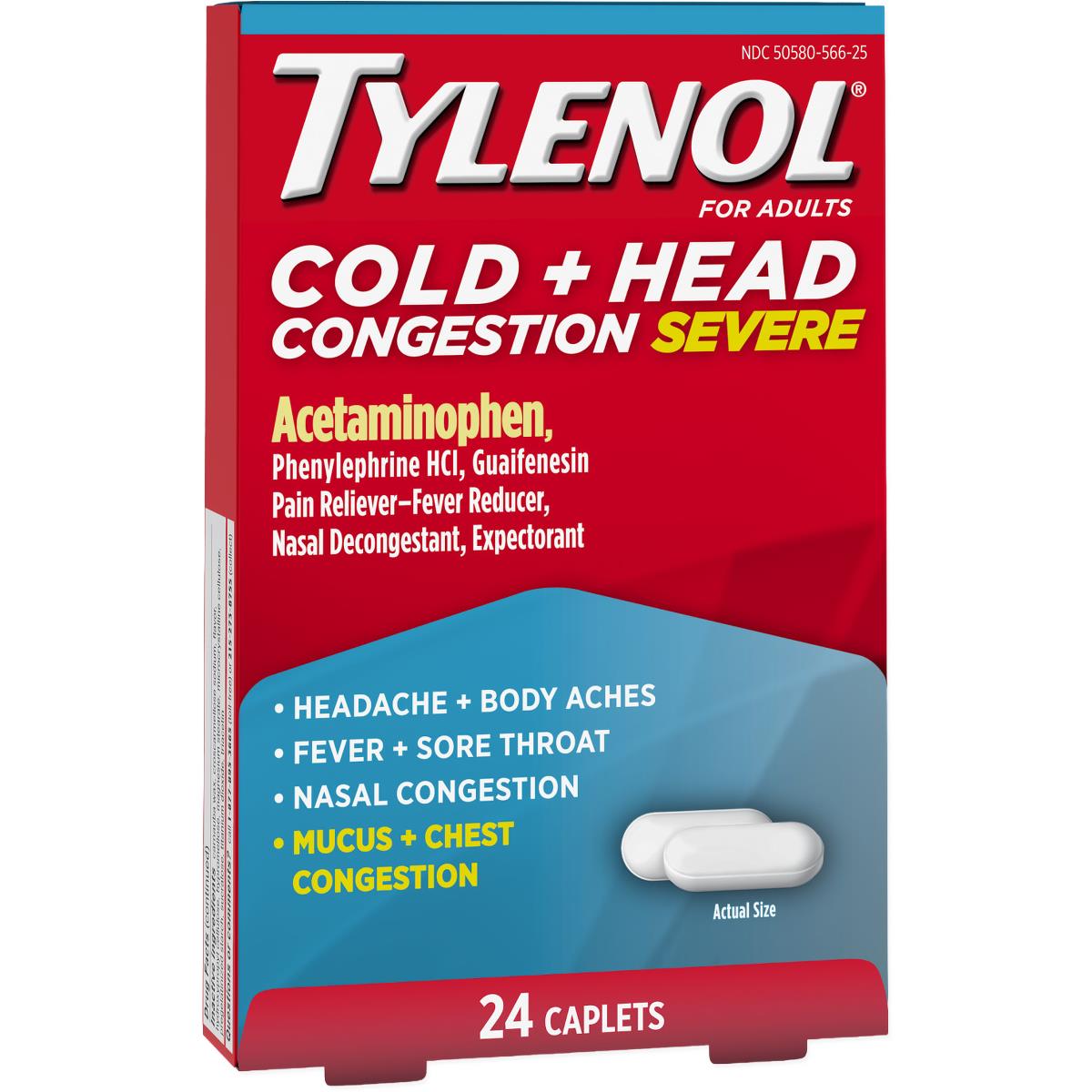 Tylenol Severe Cold + Head Congestion Caplets - BeHope