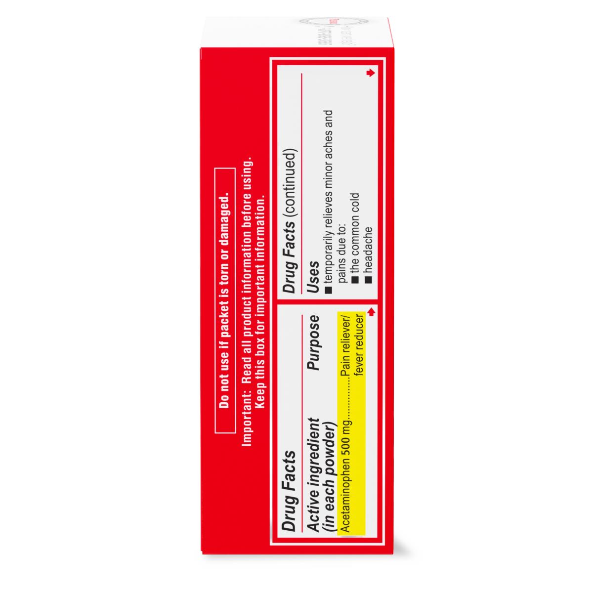 Tylenol Dissolve Powder Packs